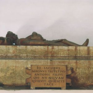 San Nazaro in Brolo, mausoleo Trivulzio, sarcofago di Gian Giacomo Trivulzio il Magno.